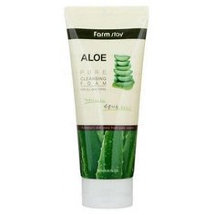 FarmStay Пенка для умывания Алоэ Aloe Pure Cleansing Foam, 180мл
