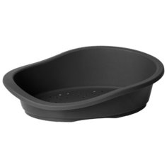 Лежак для животных DUVO+ пластиковый "Соня Классик", чёрный, 110х70х25см (Бельгия)