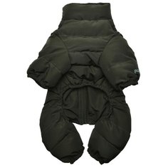 Комбинезон для собак PUPPIA утеплённый "Soft Onesie", хаки, S (Южная Корея)