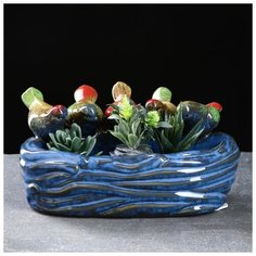 Кашпо керамическое "Птички" 23*16*10см 5274510 Take It Easy