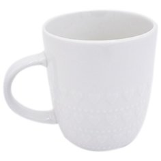 Керамическая кружка Сердце, белая, 11х8х8 см, MARMA MM-CUP-12