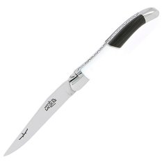 Складной нож Airbus, 9.2 см, сталь T12/акрил, черный/белый, Forge de Laguiole