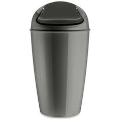 Корзина для мусора с крышкой Koziol Del XL 30 л темно-серая (5773665)