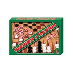 Игра настольная "Шашки - нарды" Десятое королевство