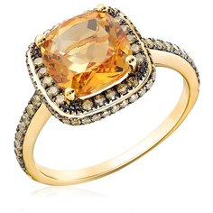 Бронницкий Ювелир Кольцо из желтого золота D0001795305, размер 17.5