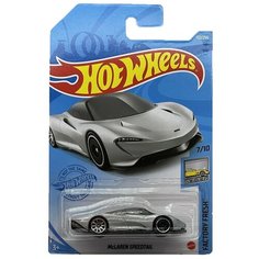 Hot Wheels Базовая машинка McLaren Speedtail, серебристая