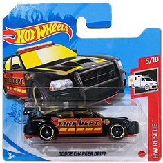 Hot Wheels Базовая машинка Dodge Charger Drift, черная