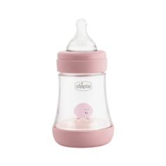 Chicco Бутылочка Perfect5 с силиконовой соской, 150 мл, с рождения, розовый