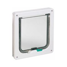 Дверца в дверь для животных Flamingo Cat Door 2-way 19.2х20 см белый