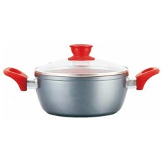 Кастрюля из литого алюминия с антипригарным покрытием под мрамор Mercury, 2,8 л