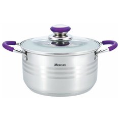 Кастрюля из нержавеющей стали с крышкой Mercury, 4,7 л, арт. RR1739197