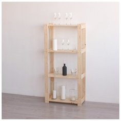 Стеллаж деревянный "Омега", 64×28×133см, регулируемый 3639340 Добропаровъ