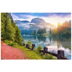 Картина по номерам Рыжий кот 40*50 см ЖИВОПИСНЫЙ ВИД НА ГОРЫ И ОЗЕРО Х-4709