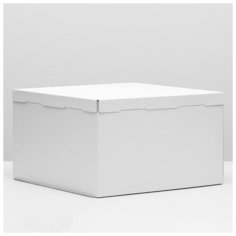 Кондитерская упаковка, короб белый 50 х 50 х 30 см 1738809 Pasticciere