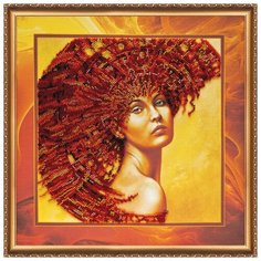 ABRIS ART Набор для вышивания бисером Стихия огня 32 х 32 см (AB-222)