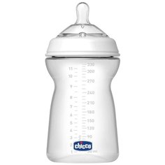 Chicco Бутылочка Natural Feeling, 330 мл, с 6 месяцев, бесцветный
