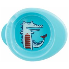 Тарелка Chicco Stay Warm 6 м+, голубой