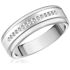 Бронницкий Ювелир Кольцо из белого золота 65119687, размер 16.5