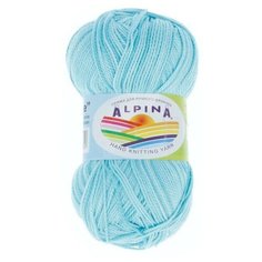 Пряжа Alpina "HOLLY MELANGE" 100% мерсеризованный хлопок №08 бирюза/т.бирюза - 10 мотков по 50 г