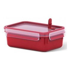 Tefal Контейнер Clip and Micro 0.8 л K3102112, 13.5x19.5 см, красный