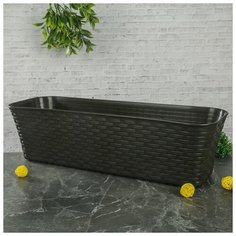 Балконный ящик 60 см РОТАНГ коричневый 1155766 Idea (М Пластика)