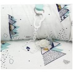 Подушка-Позиционер для сна AmaroBaby кокон-гнездышко, SOFT CARE Горы