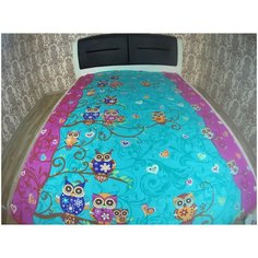 Простыня бязь пл.120гр/м. калейдоскоп простыня 1,5 сп. детская расцветка Iv Selena