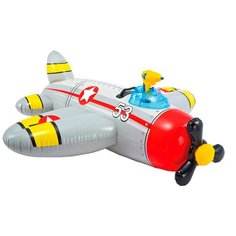 Надувная игрушка-наездник Intex Самолеты 57537 серый