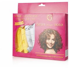 Гибкие бигуди Grido della Moda FL-1 (25 мм) 18 шт. желтый/белый