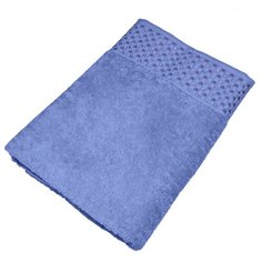 Махровое полотенце подарочное "Aisha Home", 70х140 см (сиреневый/сердечки)