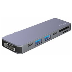 Адаптер Deppa USB-C для MacBook 7-в-1, графит