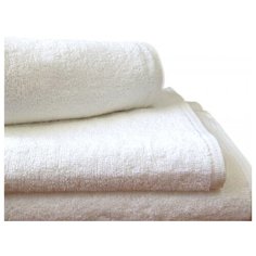 Полотенце махровое 50х100 белые 470 гр. Узбекистан, , шт Баракат Текс
