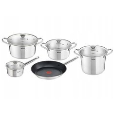 Набор посуды Tefal Simpleo B815S974 9 пр. серебристый