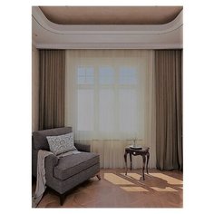 Тюль вуаль INVA Т260М/молочный на ленте 300*260см Инва