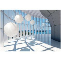 Фотообои PosterMarket WM-59NW (Стеклянные шары 3D) 368х254 Ш*В