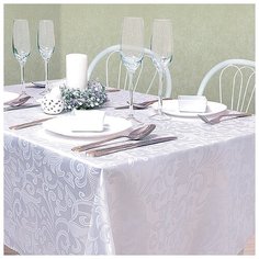 Скатерть Nivasan "Виола", белый, 140*220 см Nadzejka