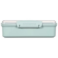 Контейнер с разделителем Sistema "Renew" 410мл, мятный, 581479