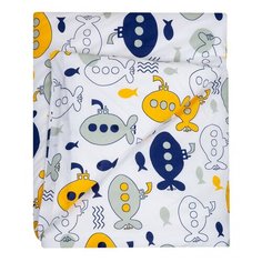 ВОМБАТИК Classic Collection Подводная лодка Пододеяльник 142х112 на молнии