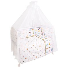 Сонный Гномик комплект Маяк (7 предметов) белый/голубой