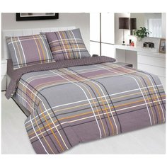 Пододеяльник Фаворит поплин Джентльмен 220 х 240 см фиолетовый Favorit