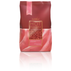 ItalWax Natura Rose Роза воск горячий (пленочный) в гранулах 1000 гр. для депиляции в деликатных зонах (лицо, подмышки, бикини) , Италия