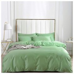 Комплект постельного белья "Яблоко", Семейный, Сатин, наволочки 50x70 см Crazy Town