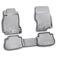 Коврики в салон INFINITI FX35 2003-2009, 4 шт. (полиуретан, серые) Element