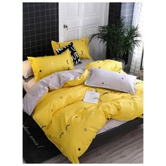 Постельное белье Yellow Eyes Евро, наволочки 50х70 2 шт. Grazia Textile