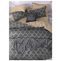 Постельное белье Beige Wave двуспальный, наволочки 50х70 2 шт. Grazia Textile