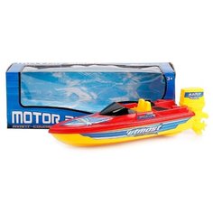Лодка DL0180769 моторная на батарейках в коробке 31*10*9,7 см Tong DE