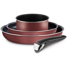 Набор посуды Tefal Ingenio Red 04175890, 4 пр. красный