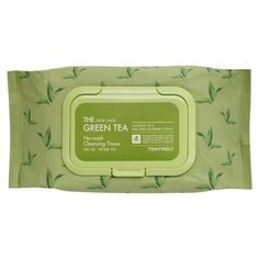 TONYMOLY Салфетки для снятия макияжа с экстрактом зеленого чая THE CHOK CHOK GREEN TEA No-Wash Cleansing Tissue