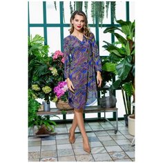 MIA-AMORE Изящная туника Pansy с длинным рукавом, фиолетовый, XXXL