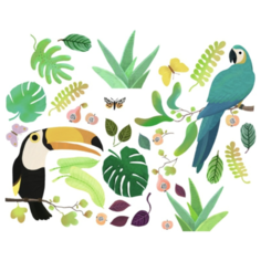 Оконные наклейки - Джунгли, 30 шт. Djeco